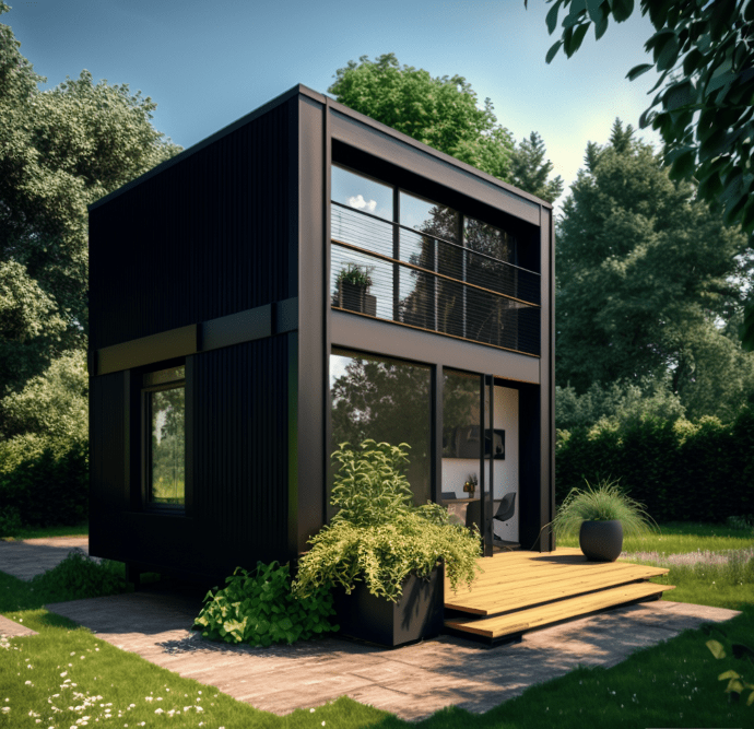 Bordeaux Blox projet bardage acier noir